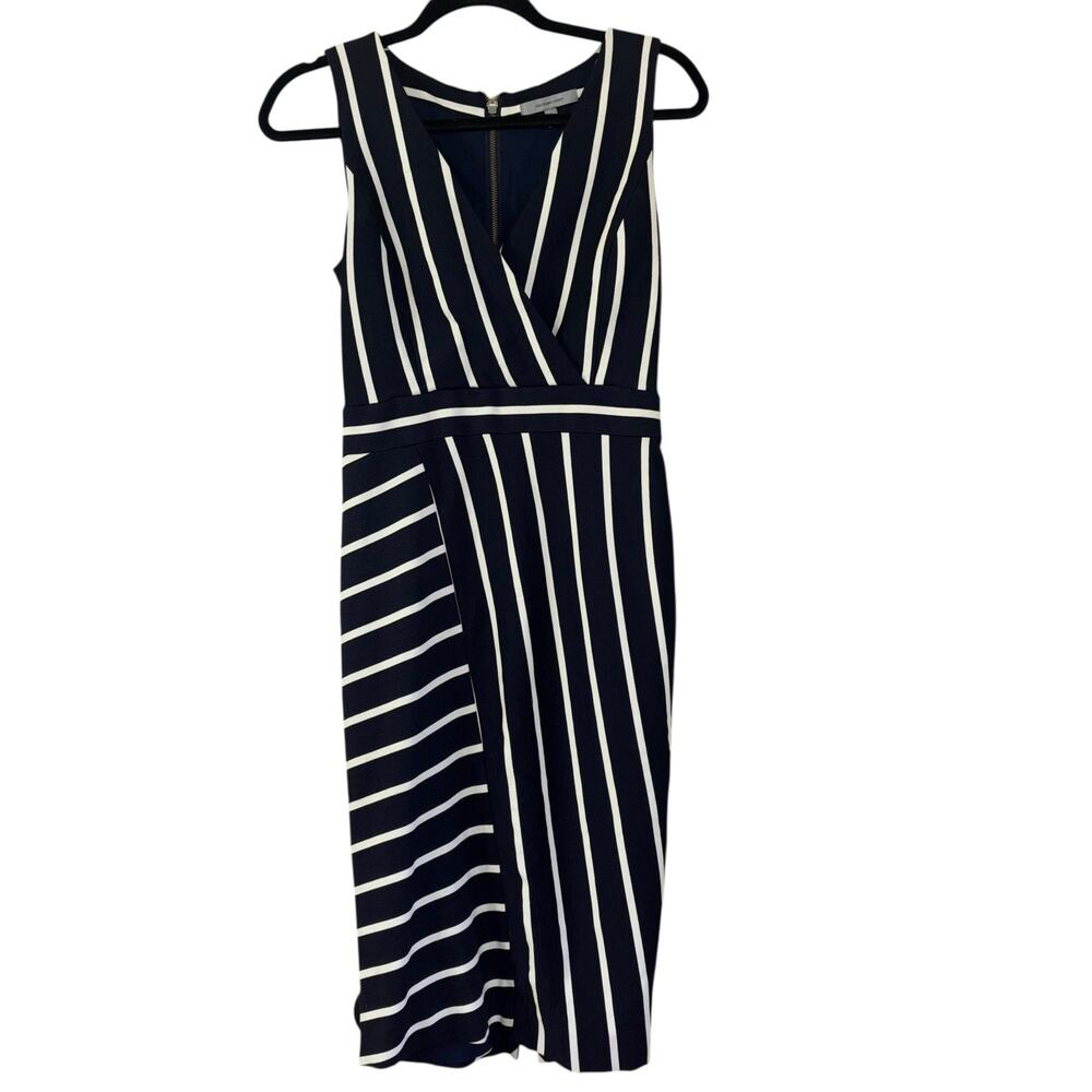 Classiques Entier Conservative Nautical Navy White Dress Women’s 2 Workwear